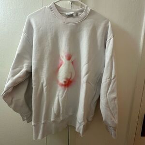 Aritzia TNA Cozy Fleece Lunar New Year Rabbit Sweatshirt NWOT